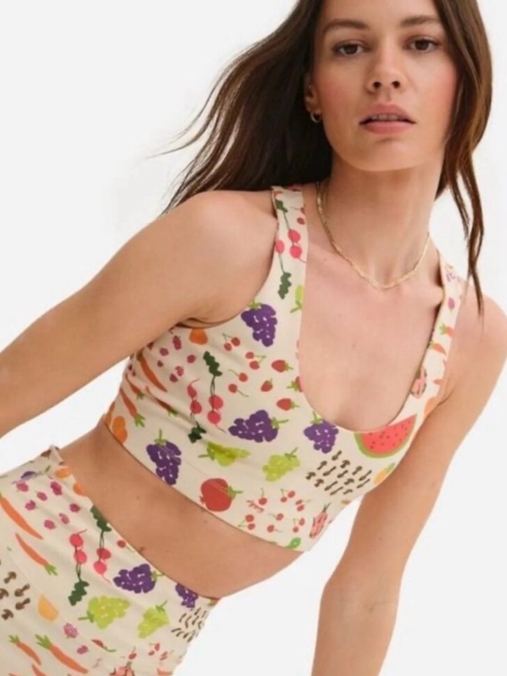 Lisa Says Gah X Mate the Label sports bra - fruit basket